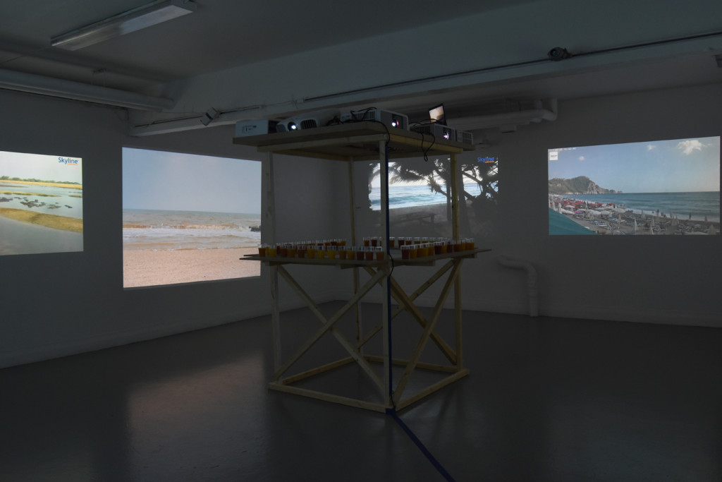 chasing sunsets video installation