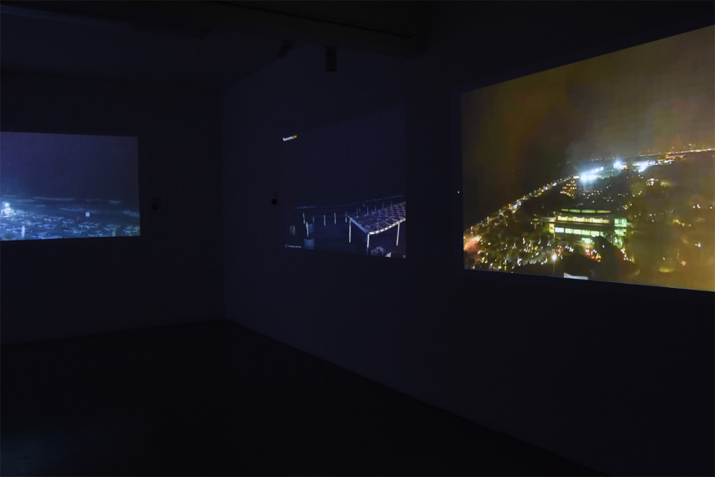 chasing sunsets video installation